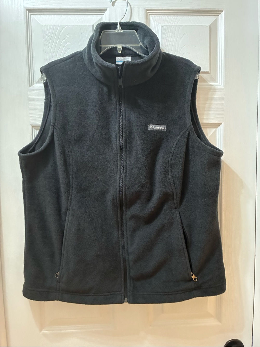 Columbia Black Zip-Up Womens Fleece Vest - 1X